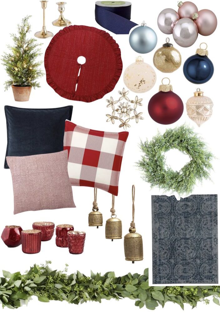 Family room christmas design plan
