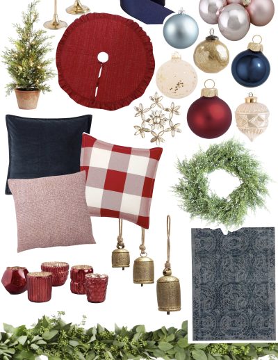 Family room christmas design plan