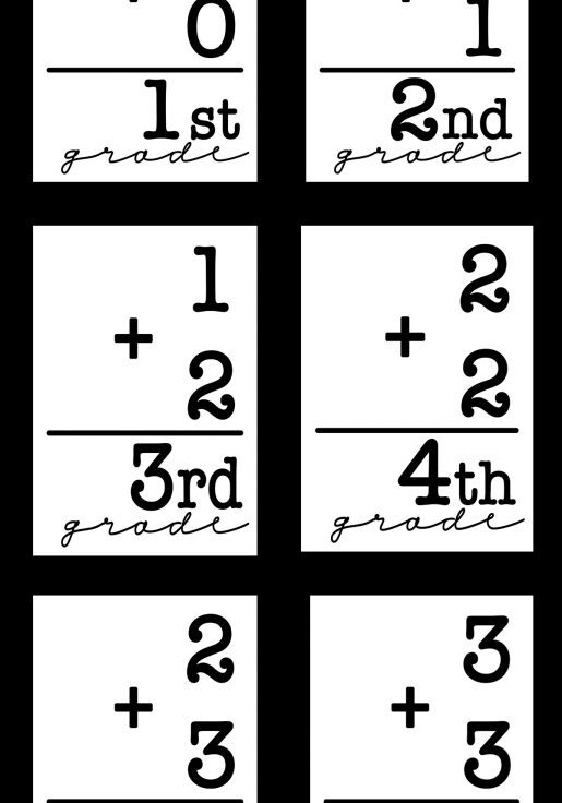 Free back to school printable flashcards
