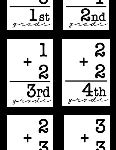 Free back to school printable flashcards