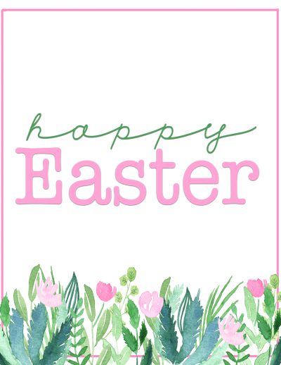 Happy easter printables