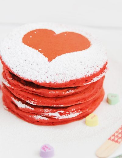 Heart pancake header