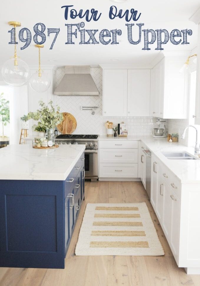 Home tour widget header with text
