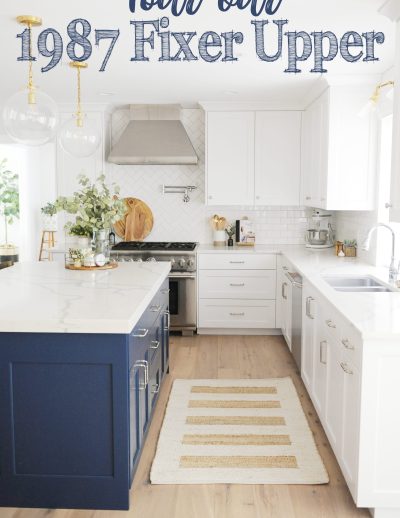 Home tour widget header with text