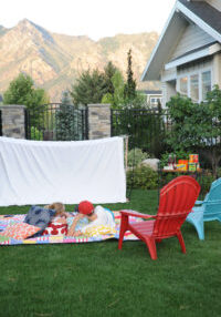 Host an outdoor movie night