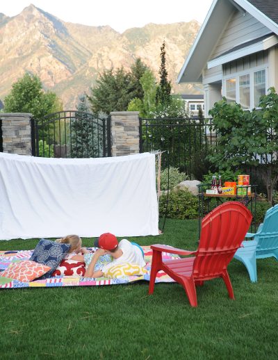 Host an outdoor movie night
