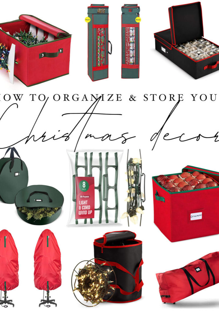 how to organize your christmas decor