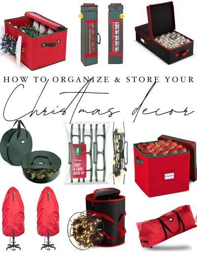 how to organize your christmas decor