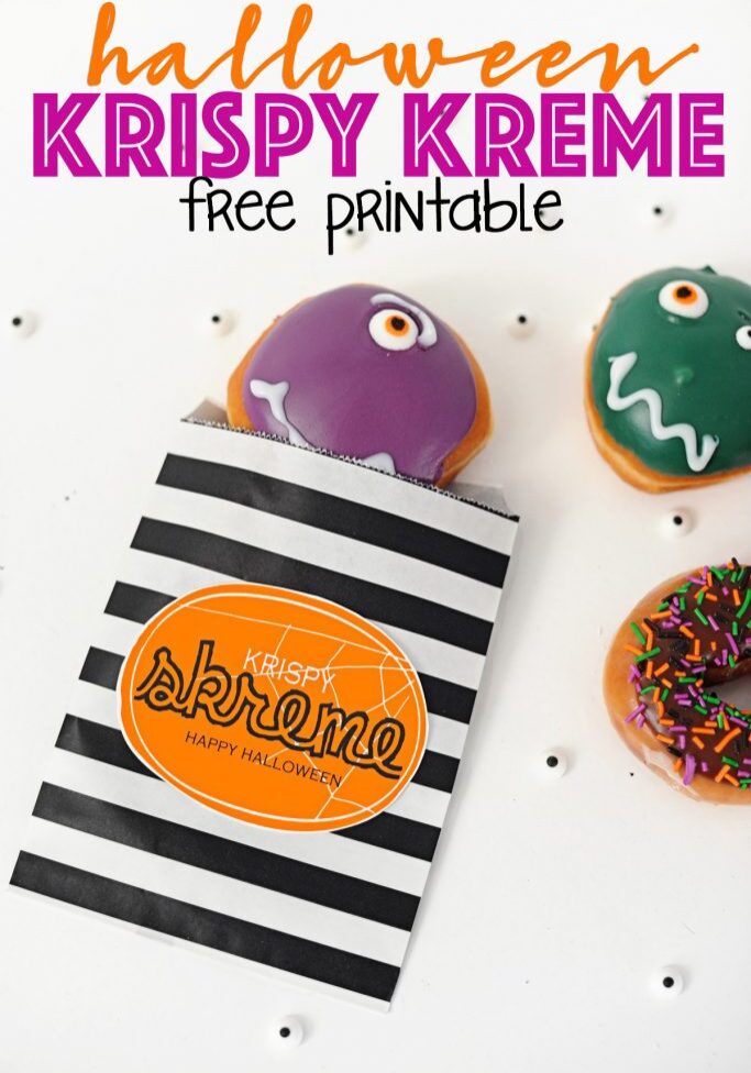 Krispy kreme halloween printable