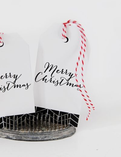 Merry christmas printable tags