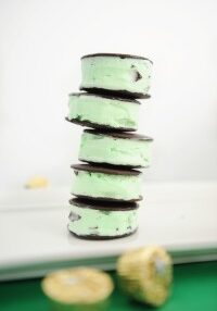 Mint ice cream sandwiches 2