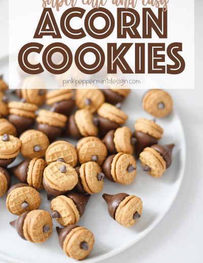 nutter butter acorn cookies