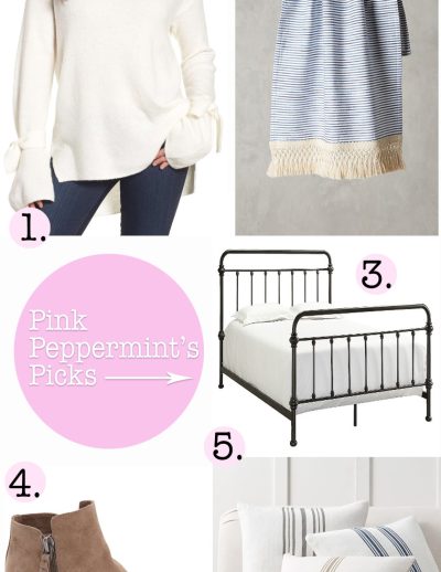 Pink peppermint pick collage