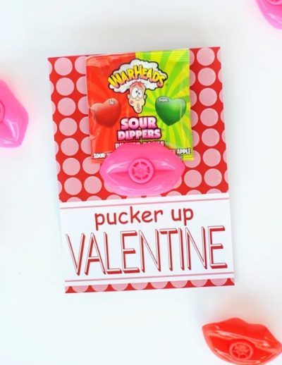 pucker up valentine free valentine printable card