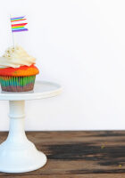Rainbow cupcake header