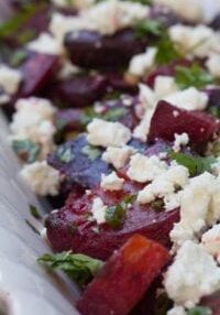 Roasted beets with goat cheese 1