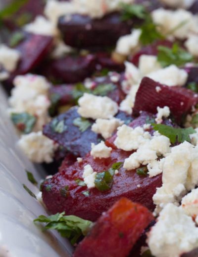 Roasted beets with goat cheese 1