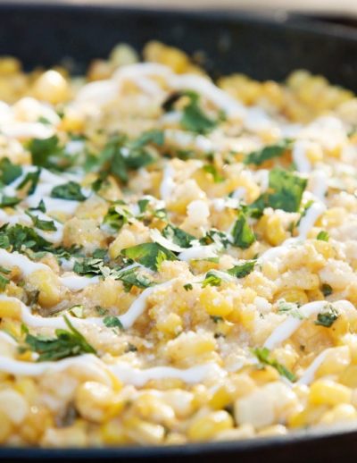 Skillet elote