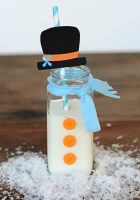 Snowman bottle header