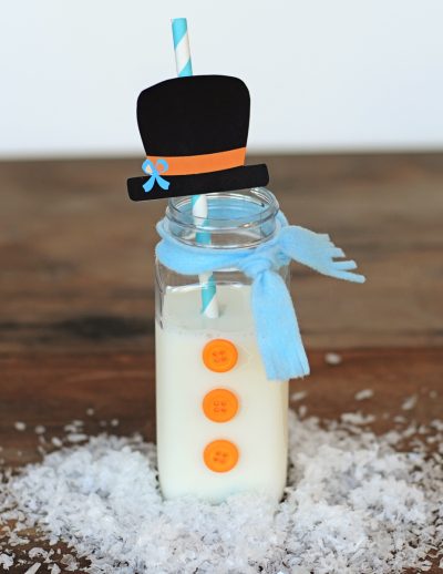 Snowman bottle header