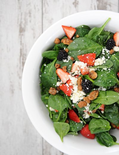 Spinach and strawberry salad 4