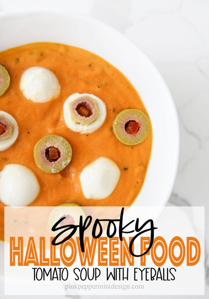 spooky halloween food ideas tomato soup with eyeballs