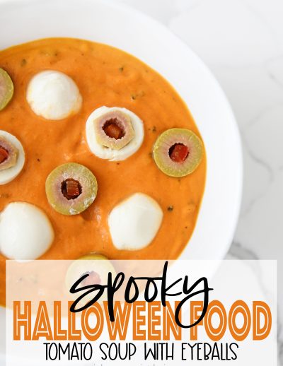 spooky halloween food ideas tomato soup with eyeballs