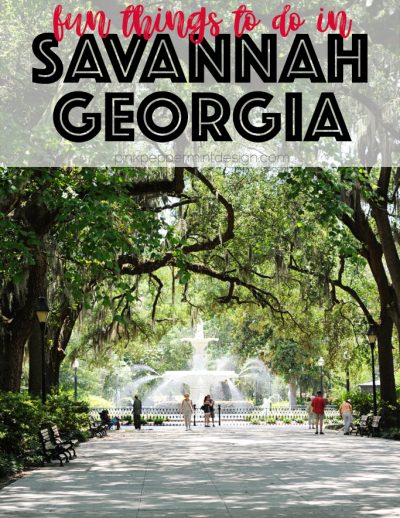 Things to do in savannah georgia