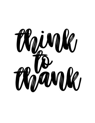 Think to thank