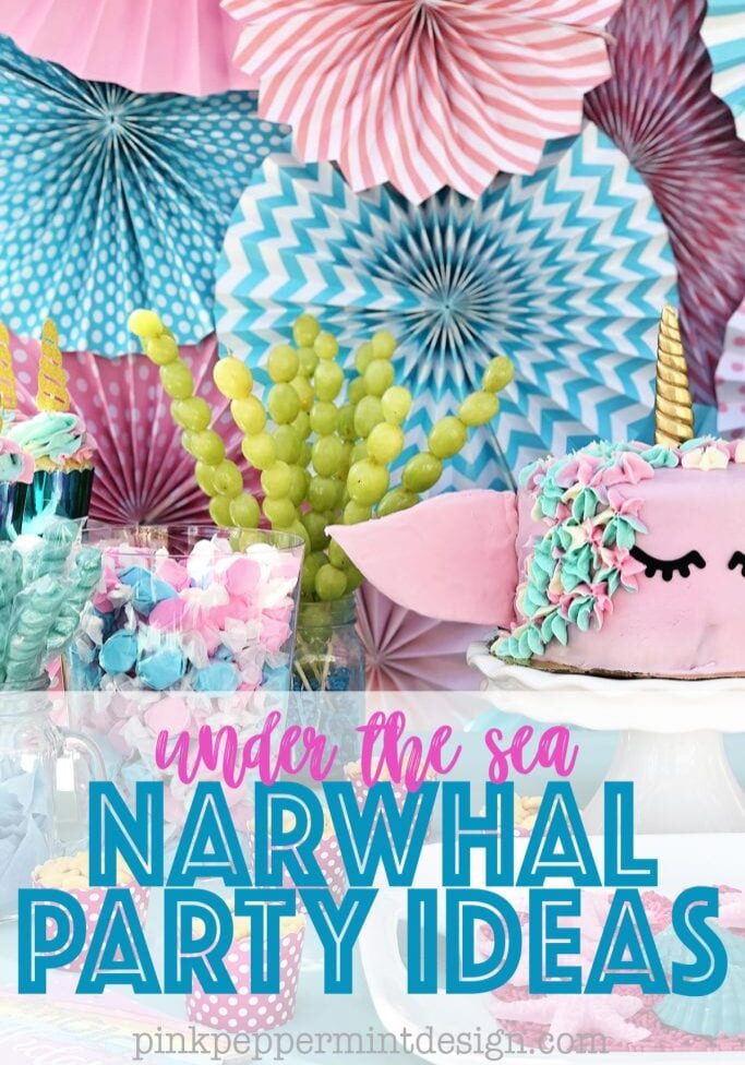 Under the sea party ideas narwhal party