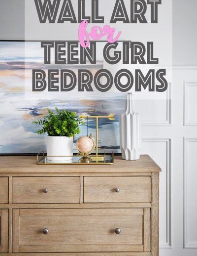 Wall art for teen girl bedrooms