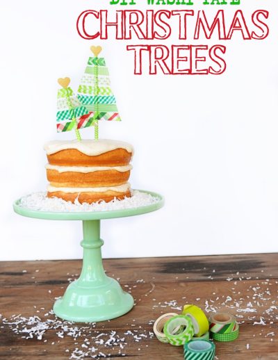 Washi tape christmas tree